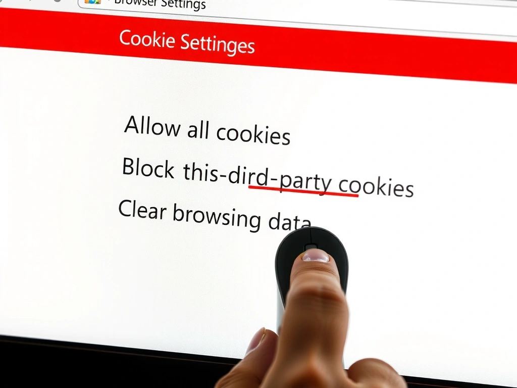 Uživatel spravující nastavení souborů cookie v prohlížeči