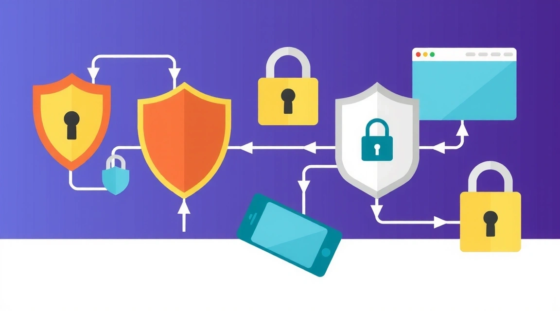 Ilustrace zabezpečení dat a soukromí